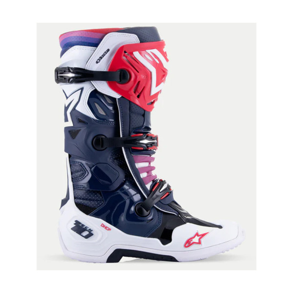Бутси ендуро Alpinestars MX Tech 10 Supervented синьо-червоні