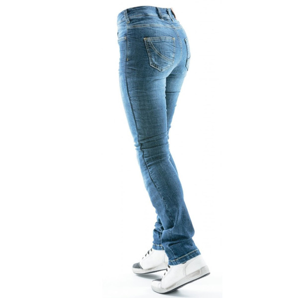 Жіночі мотоциклетні джинси City Nomad Karen Iron сині