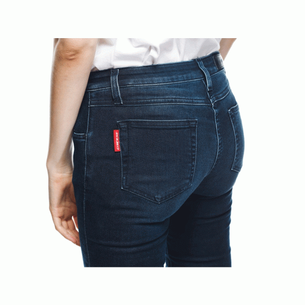 Джинси мотокросові жіночі Dainese Denim Brushed Skinny Tex сині