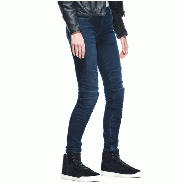 Джинси мотокросові жіночі Dainese Denim Brushed Skinny Tex сині