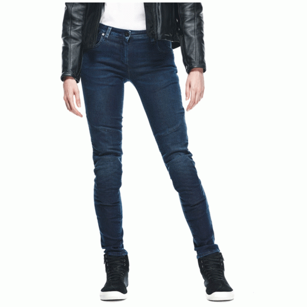 Джинси мотокросові жіночі Dainese Denim Brushed Skinny Tex сині