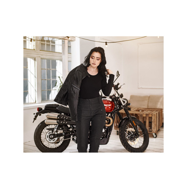 Жіночі мотоциклетні джинси Shima NOX 2.0 чорні
