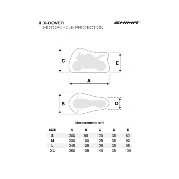 Чохол для мотоцикла Shima X-Cover Solo розмір XL чорний