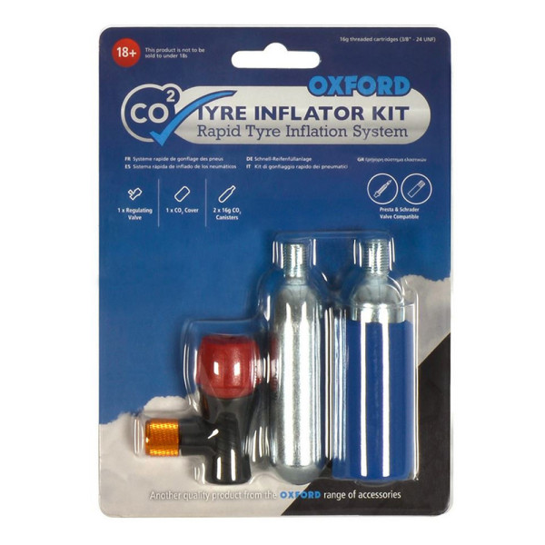 Балон CO2 Oxford для накачування шин - з клапаном 2 шт.