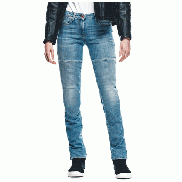 Джинси мотокросові жіночі Dainese Denim Stone Slim Tex сині
