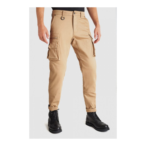 Мотоциклетні джинси Pando Moto Desert Cargo коричневі