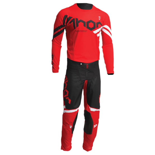 Кросові штани дитячі Thor Pulse Cube червоно-білі