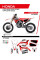 Комплект наклейок UFO Stokes для Honda CRF 250R (22-), CRF 450R (21-) чорний