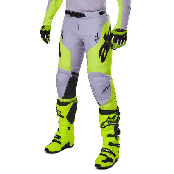 Кросові штани Alpinestars MX Racer Veil сірий-жовтий