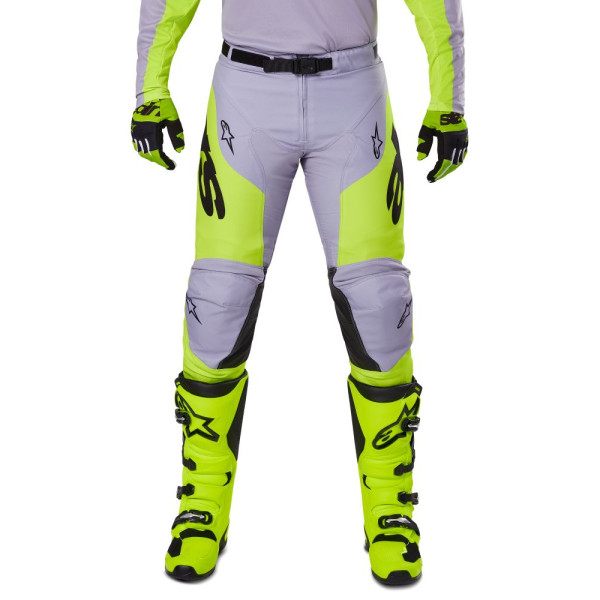 Кросові штани Alpinestars MX Racer Veil сірий-жовтий