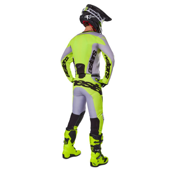 Кросові штани Alpinestars MX Racer Veil сірий-жовтий