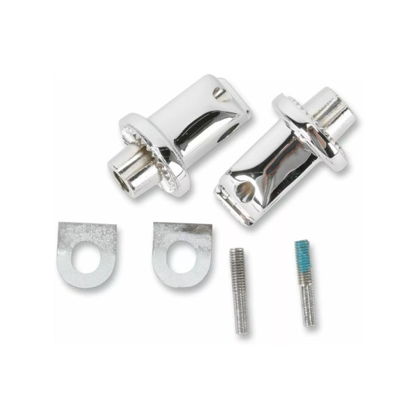 Адаптери до підніжків Kuryakyn Indian (вибрані моделі) рифлені срібні