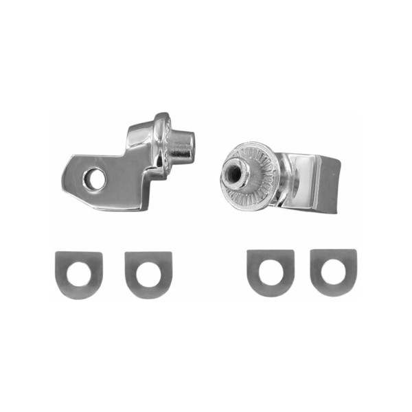 Адаптери для передніх підніжків Kuryakyn Yamaha (обрані моделі) рифлені срібні