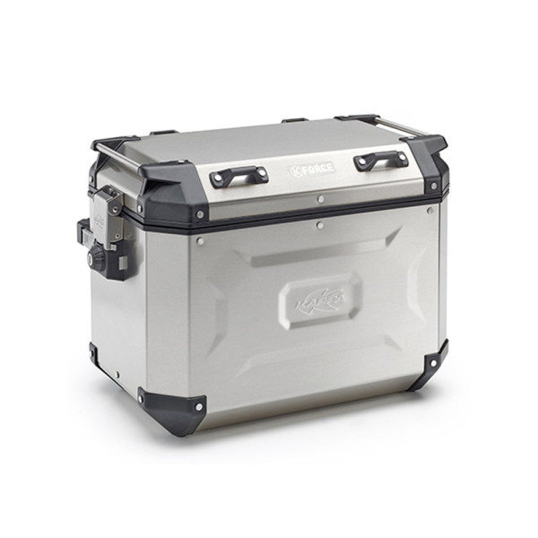 Алюмінієвий кофр Kappa K'FORCE на ліву сторону 48L срібний