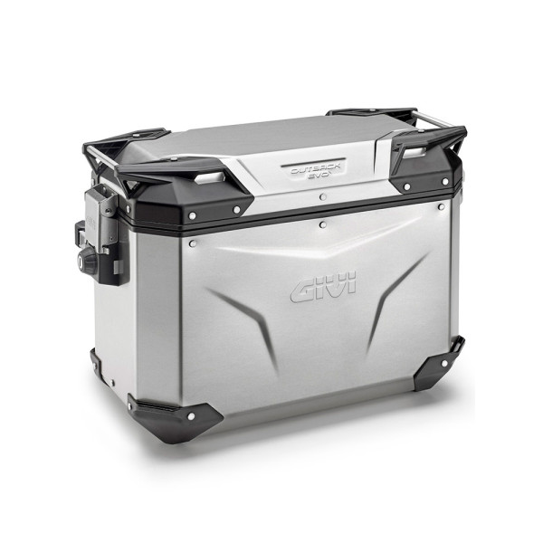 Боковий алюмінієвий кофр GIVI Trekker Outback Evo срібний, правий об'єм: 37л