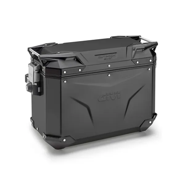 Боковий алюмінієвий кофр GIVI Trekker Outback Evo Black Line чорний матовий, лівий об'єм: 48 л