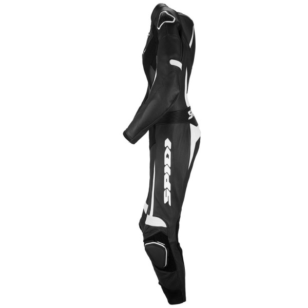 Кожаний мотоциклетний комбінезон жіночий Spidi Track Lady Perforated Pro чорний-білий