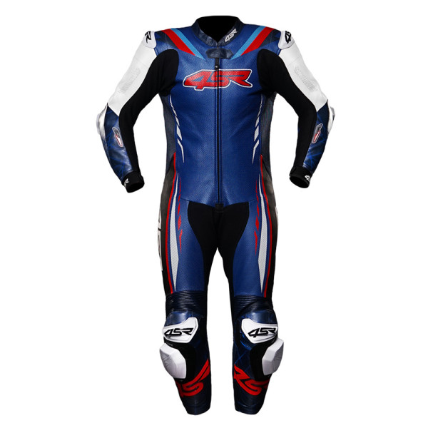 Мотоциклетний комбінезон одночастинний 4SR Racing AR синій