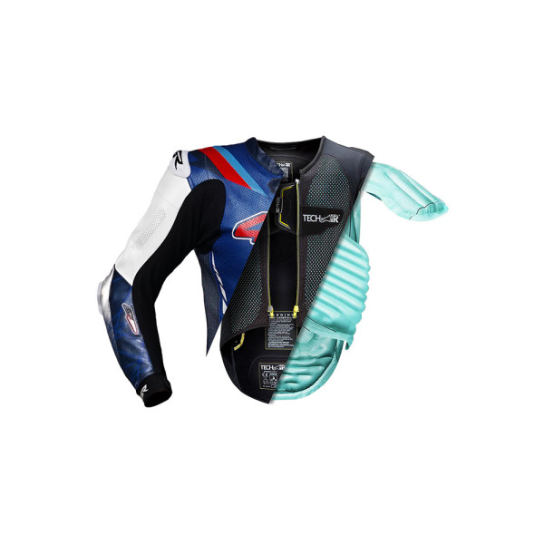 Мотоциклетний комбінезон одночастинний 4SR Racing AR синій