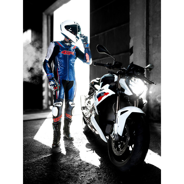 Мотоциклетний комбінезон одночастинний 4SR Racing AR синій