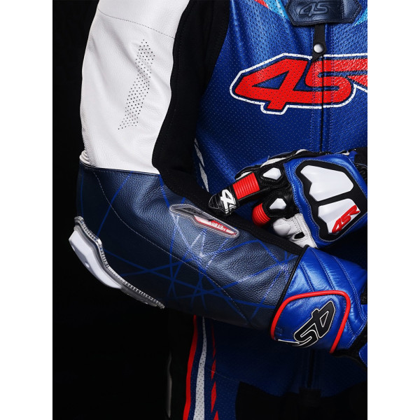 Мотоциклетний комбінезон одночастинний 4SR Racing AR синій