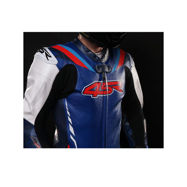 Мотоциклетний комбінезон одночастинний 4SR Racing AR синій