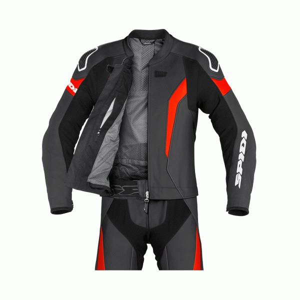 Двочастинний мотоциклетний комбінезон Spidi Laser Touring чорний-червоний