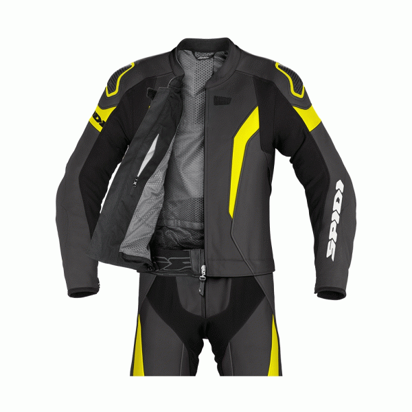 Двочастинний мотоциклетний комбінезон Spidi Laser Touring чорний-жовтий