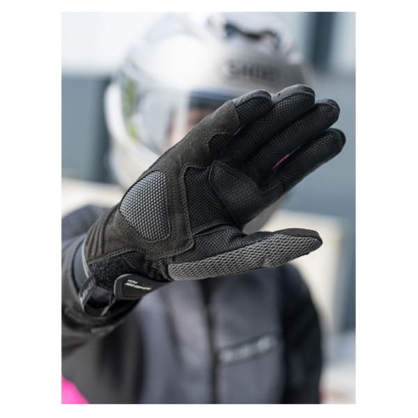 Жіночі мотоциклетні рукавички Shima Hero чорні-рожеві