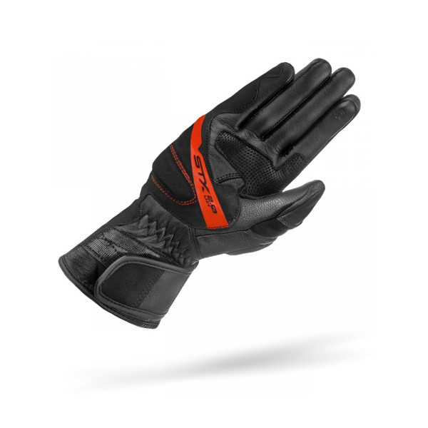 Жіночі мотоциклетні рукавички Shima STX 2.0 чорні-червоні