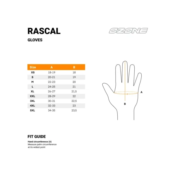 Мотоциклетні шкіряні рукавички Ozone Rascal чорні
