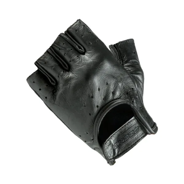 Мотоциклетні шкіряні рукавички Ozone Rascal чорні