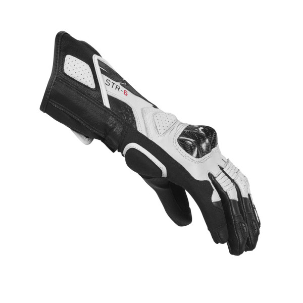 Жіночі мотоциклетні рукавички Spidi STR-6 чорнобілі