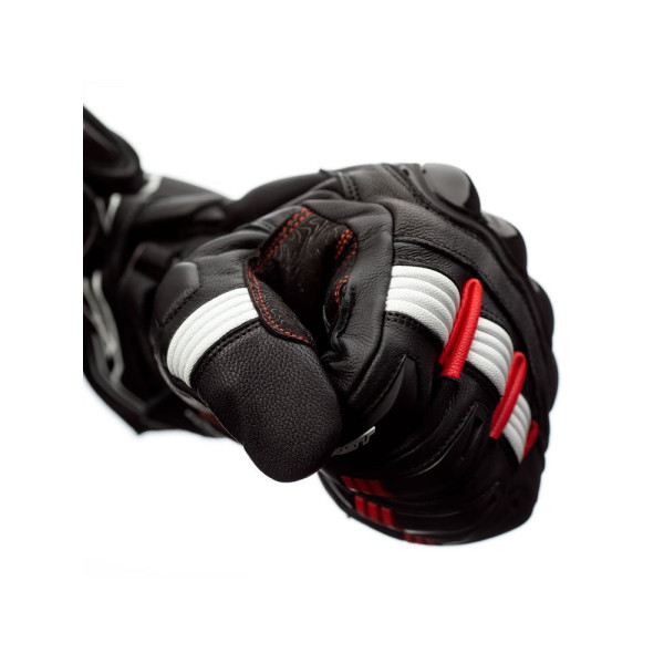 Мотоциклетні рукавички шкіряно-текстильні Rst Pilot чорні-червоні