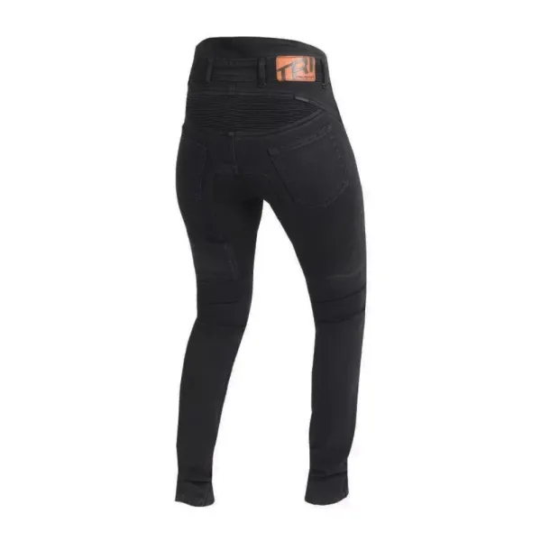 Жіночі мотокросові джинси Trilobite Parado двошарові, чорні (скінні фіт)
