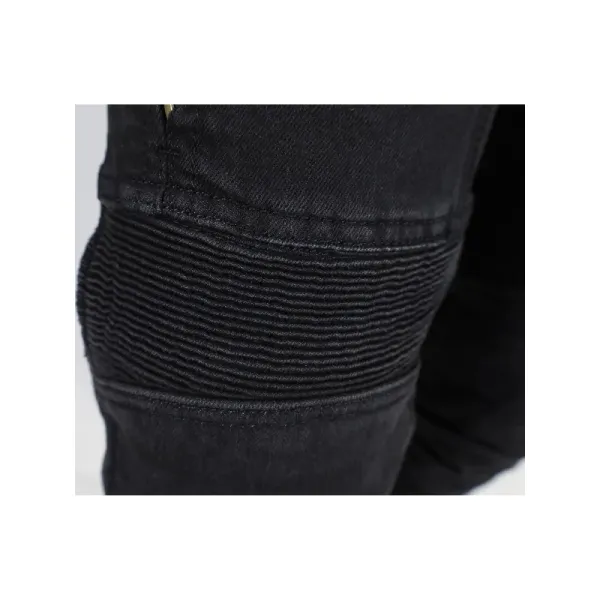 Жіночі мотокросові джинси Trilobite Parado двошарові, чорні (скінні фіт)