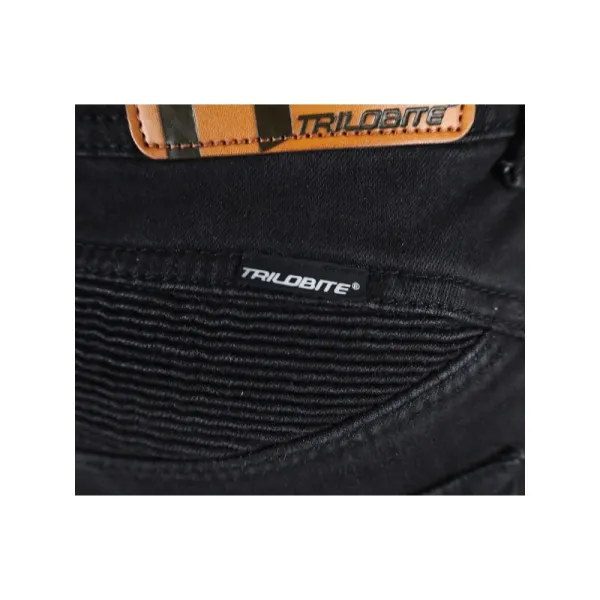 Жіночі мотокросові джинси Trilobite Parado двошарові, чорні (скінні фіт)