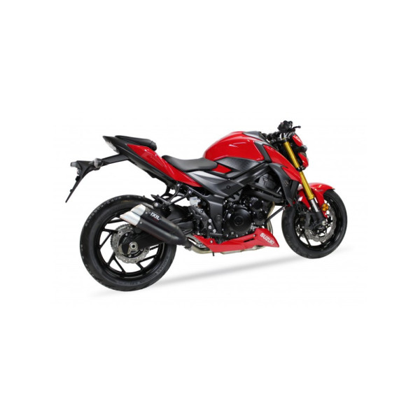 Глушник IXIL DUAL HYPERLOW BLACK XL, L3XB (SLIP ON) - Suzuki GSR 750 11-16 / GSX 750 S 17-20