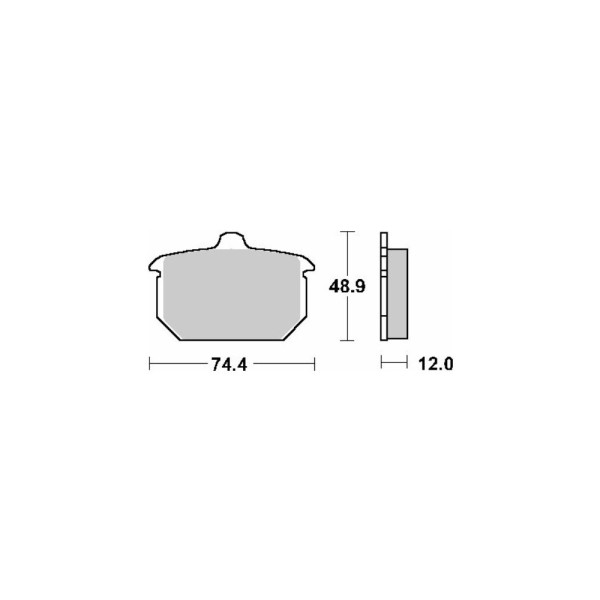 гальмівні колодки SBS 549 H.HF