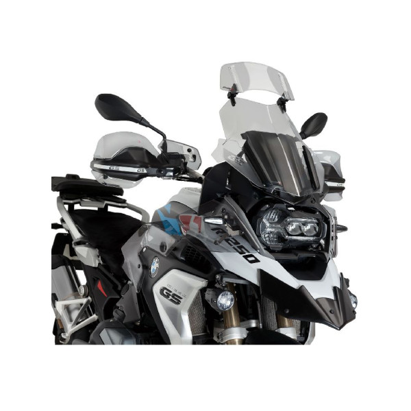 Регульований дефлектор PUIG для вітрових стекол та обтічників 2.0 затемнений clip-on; розміри: 30 x 13 см