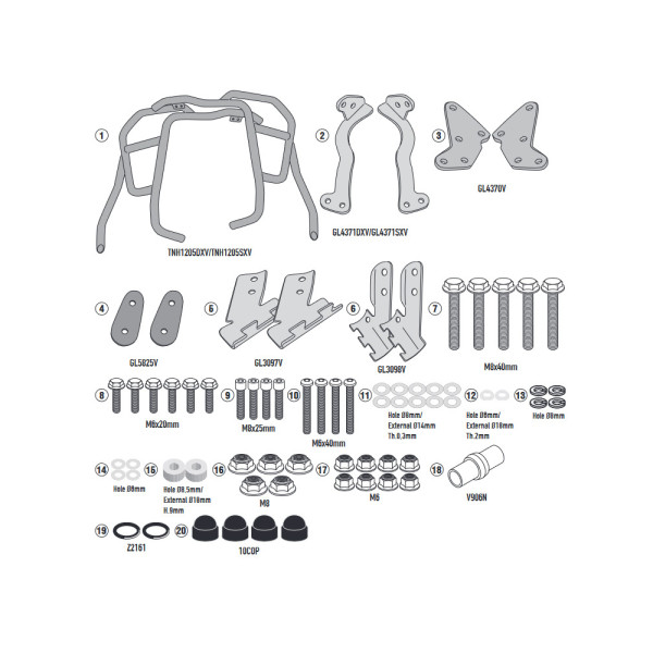 Гірські гмоли GIVI Honda CRF 1100 L Africa Twin Adventure Sport (24-) чорні