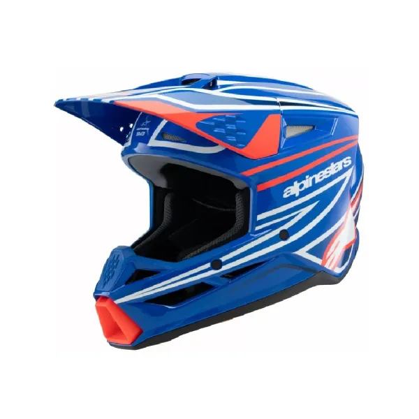 Дитячий ендуро шолом Alpinestars SM3 Wurx синьо-червоний