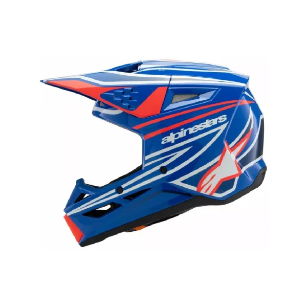 Дитячий ендуро шолом Alpinestars SM3 Wurx синьо-червоний