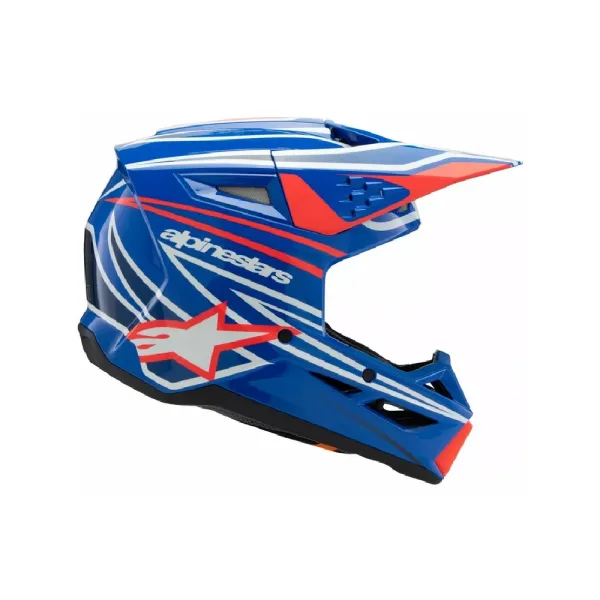 Дитячий ендуро шолом Alpinestars SM3 Wurx синьо-червоний