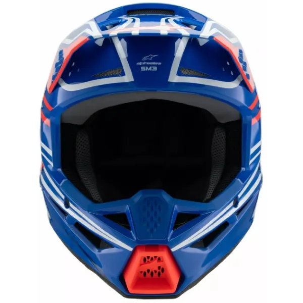 Дитячий ендуро шолом Alpinestars SM3 Wurx синьо-червоний