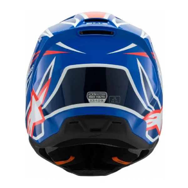 Дитячий ендуро шолом Alpinestars SM3 Wurx синьо-червоний