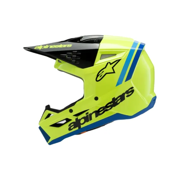 Дитячий ендуро шолом Alpinestars SM3 Radium жовто-чорно-синій