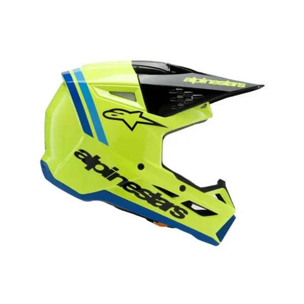 Дитячий ендуро шолом Alpinestars SM3 Radium жовто-чорно-синій