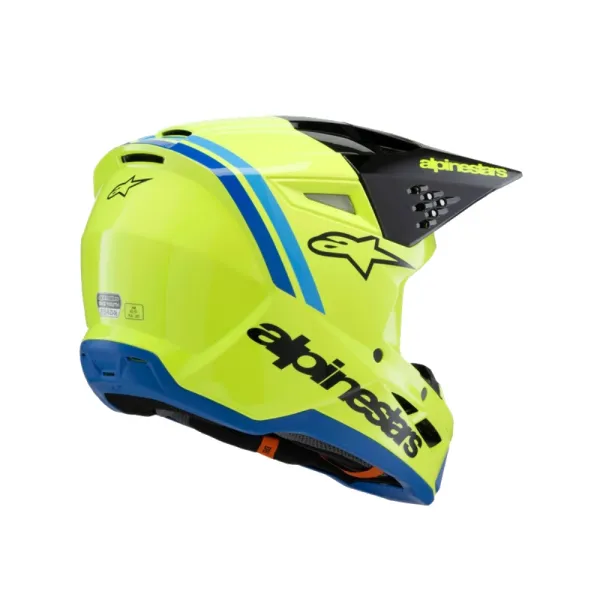 Дитячий ендуро шолом Alpinestars SM3 Radium жовто-чорно-синій