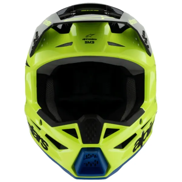 Дитячий ендуро шолом Alpinestars SM3 Radium жовто-чорно-синій